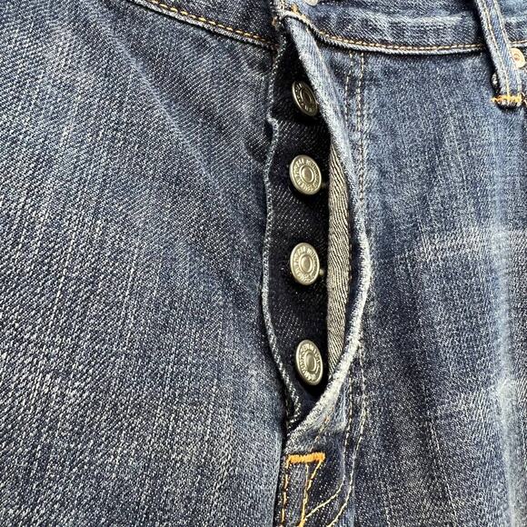 7 For All Mankind Men's Relaxed Fit Jeans Size 40 Button Fly Medium Denim Wash - Picture 4 of 16